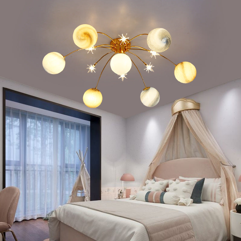 Contemporary Moon Ceiling Light