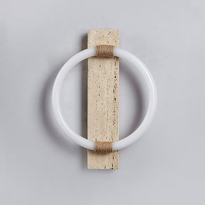Scandinavian Acrylic Twine Circle LED Wall Sconce Lamp
