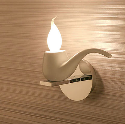 Creative Pipe Resin Hardware 1-Light Wall Sconce Lamp