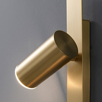 Strip Round Ball Brass Glass LED Wall Sconce Lamp
