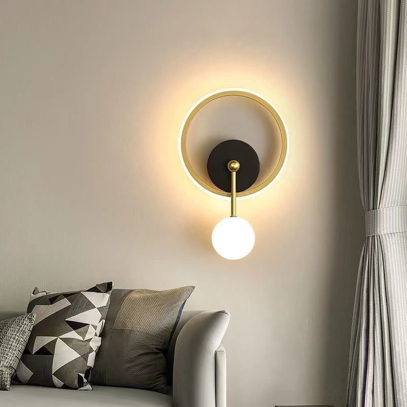 Oval Round Square Iron Aluminum LED Wall Sconce Lamp