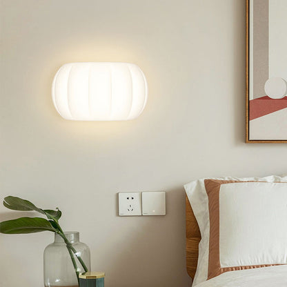 Simplicity Acrylic Pumpkin Elliptical LED Wall Sconce Lamp