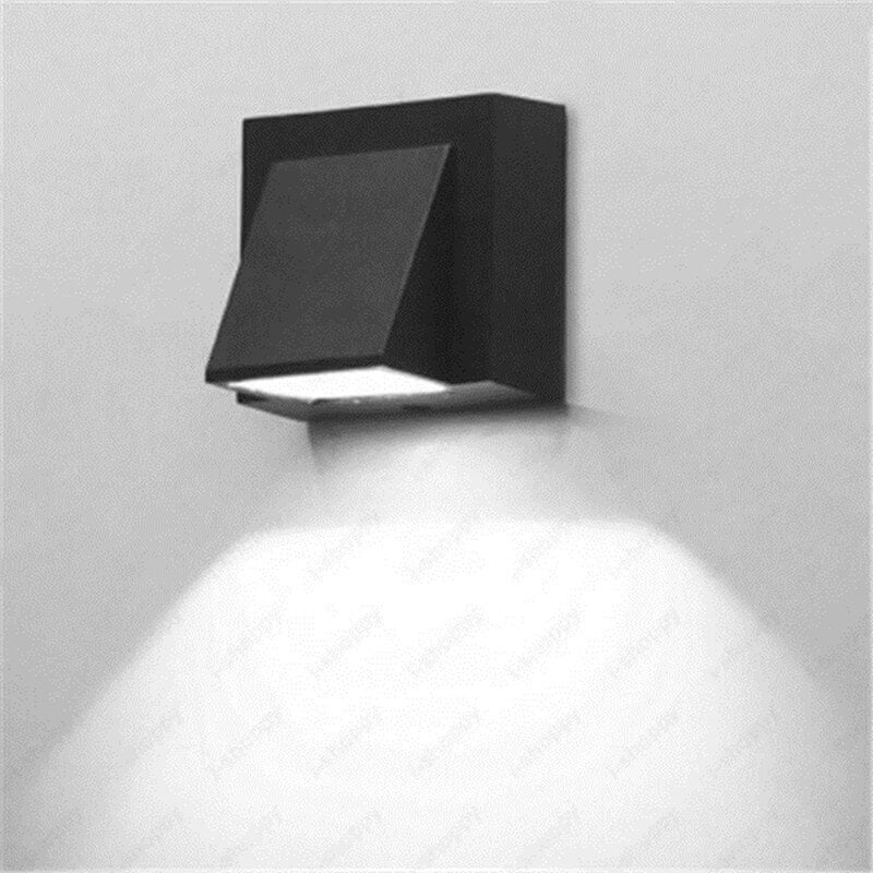 Geometric Square LED Outdoor Waterproof Wall Sconce Lamp