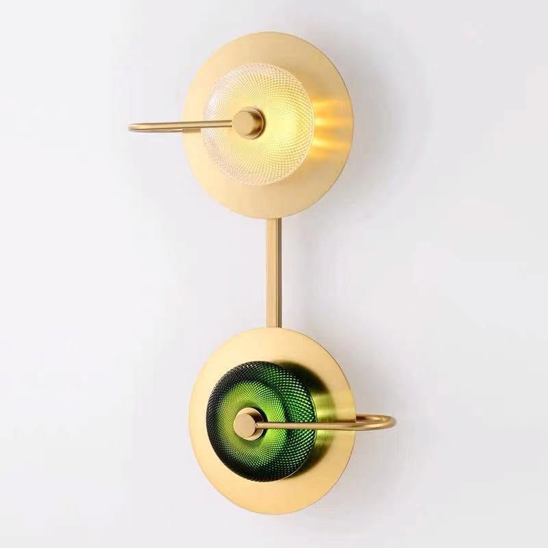 Contemporary Nordic Round Iron Glass LED Wall Sconce Lamp