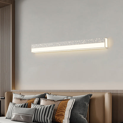 Minimalist Rectangle Iron Acrylic LED Wall Sconce Lamp