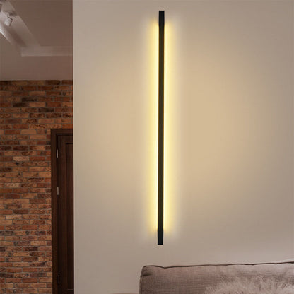 Simplicity Long Strip Iron Silicone LED Wall Sconce Lamp