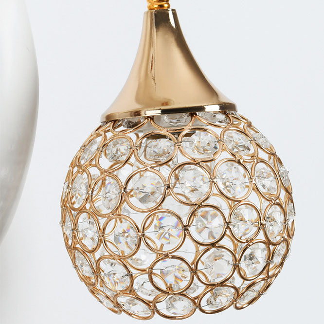 Resin Antler Crystal Ball Shade 1-Light Wall Sconce Lamp