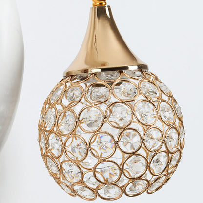 Resin Antler Crystal Ball Shade 1-Light Wall Sconce Lamp
