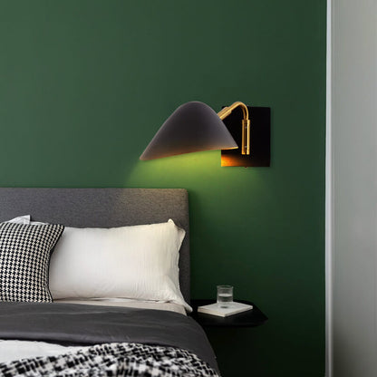 Light Iron Long Arm 1/2-Light Wall Sconce Lamp