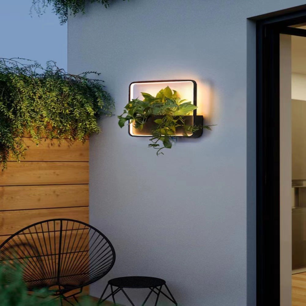 Aluminum Frame Outdoor Waterproof LED Wall Sconce Lamp