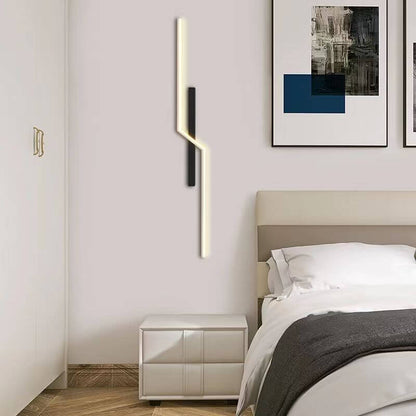 Geometry Lines Aluminum Iron Silicone LED Wall Sconce Lamp