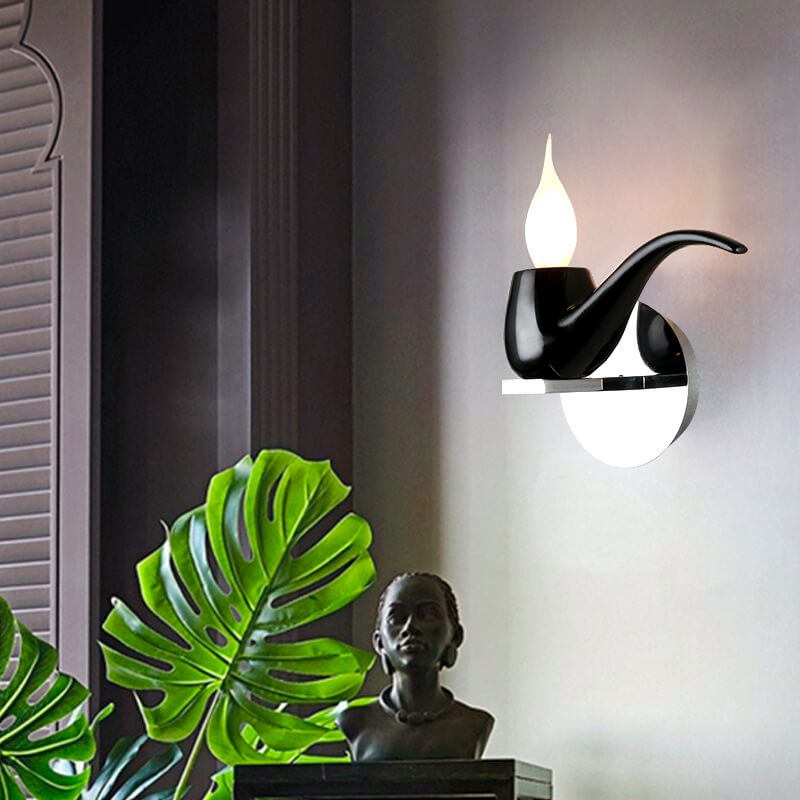 Creative Pipe Resin Hardware 1-Light Wall Sconce Lamp