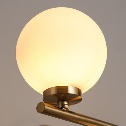 Mid-Century Iron Glass Ball 1/2/3-Light Wall Sconce Lamp