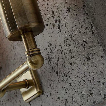 Scandinavian Iron Cement Plaster 2-Light Wall Sconce Lamp