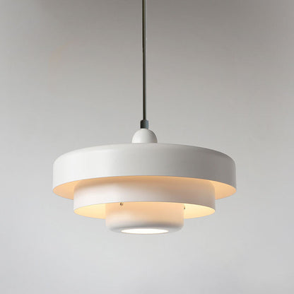 Nordic Vintage Multi-Layered Round Metal Pendant Light