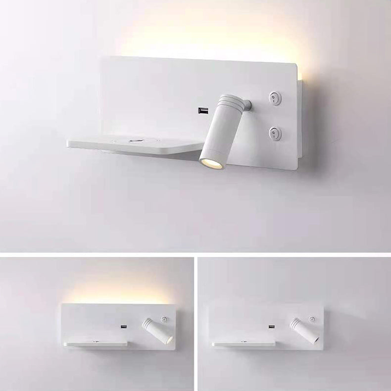 Rectangular LED Rotatable Spotlight Wall Sconce Lamp