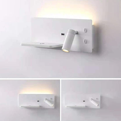 Rectangular LED Rotatable Spotlight Wall Sconce Lamp