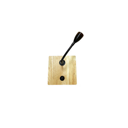 Simplicity Iron Aluminum Wood Square LED Wall Sconce Lamp