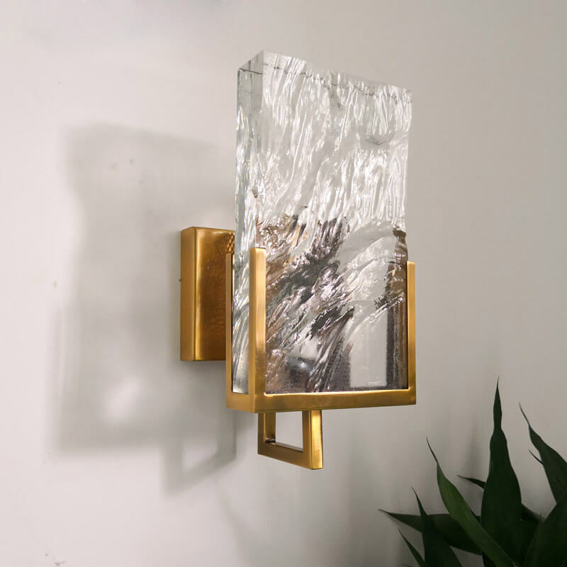 Creative Crystal Ice Cube Design 1-Light Wall Sconce Lamp