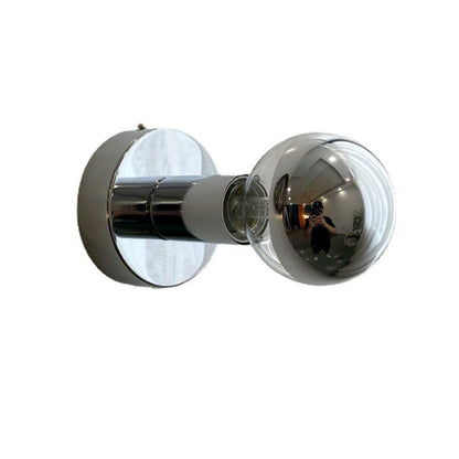 Electroplated Iron Spherical Glass 1-Light Wall Sconce Lamp