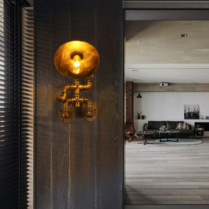 Retro Iron Robot Design 1- Light Wall Sconce Lamp