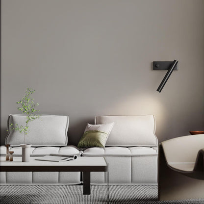 Light Full Copper Rotatable Cylinder LED Wall Sconce Lamp