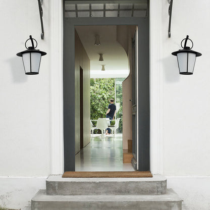 Glass Outdoor Patio Aisle 1-Light Wall Sconce Lamp