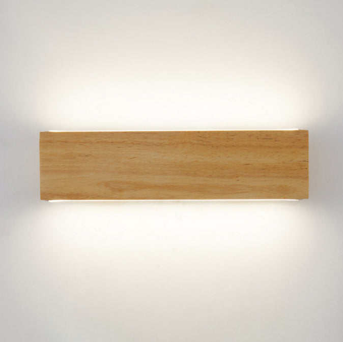 Scandinavian Wood Linear LED Wall Sconce