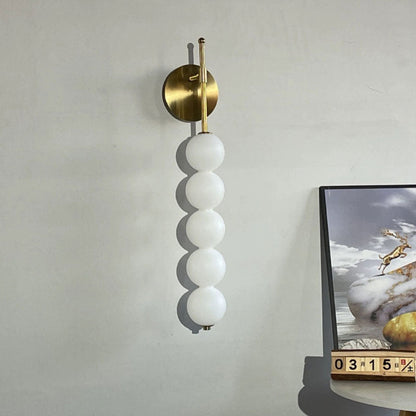 Simplicity Iron Glass Ball 3/5/7-Light Wall Sconce Lamp