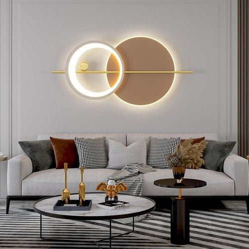 Modern Minimalist Round Iron Acrylic LED Wall Sconce Lamp