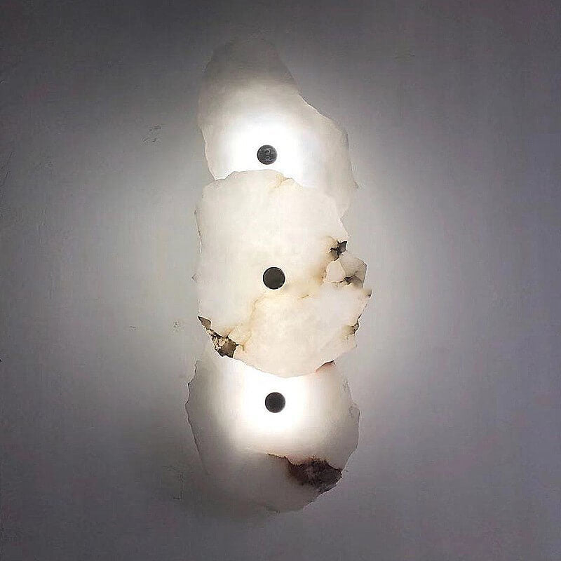 Chinese Rectangular Lucite Iron LED Wall Sconce Lamp