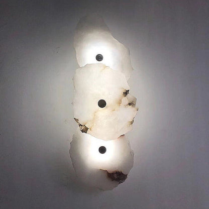 Chinese Rectangular Lucite Iron LED Wall Sconce Lamp