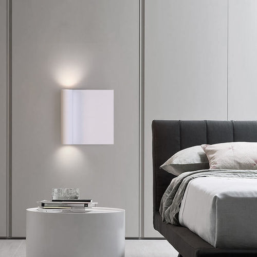 Square Up and Down Illuminated LED Wall Sconce Lamp