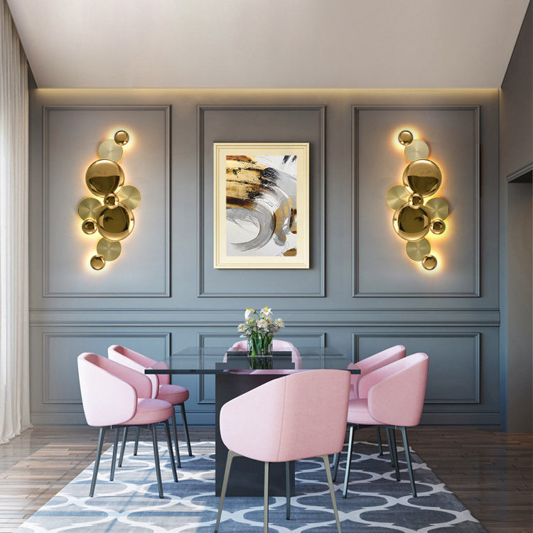 Modern Luxury Metal Round LED Wall Sconce Lamp