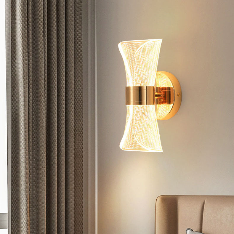 Nordic Iron Acrylic Folding Petal LED Wall Sconce Lamp