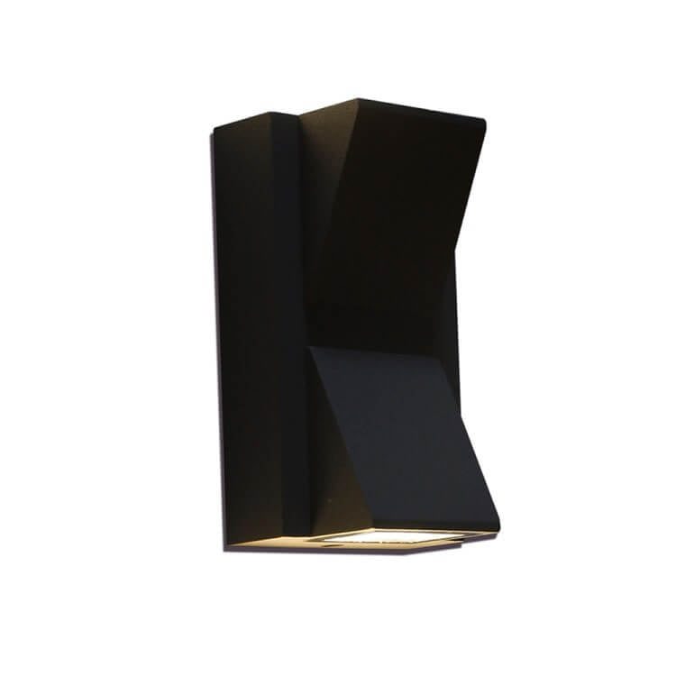 Geometric Square LED Outdoor Waterproof Wall Sconce Lamp