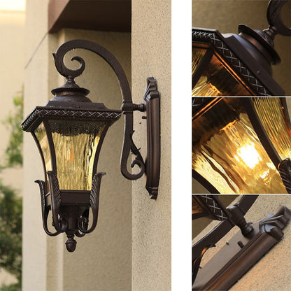 Aluminum Acrylic Shade 1-Light Waterproof Wall Sconce Lamp