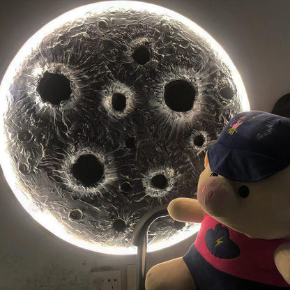 Minimalist Creative Moon Aluminum LED Wall Sconce Lamp