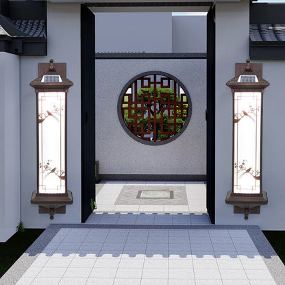 Chinese Aluminum Glass Solar LED Wall Sconce Lamp