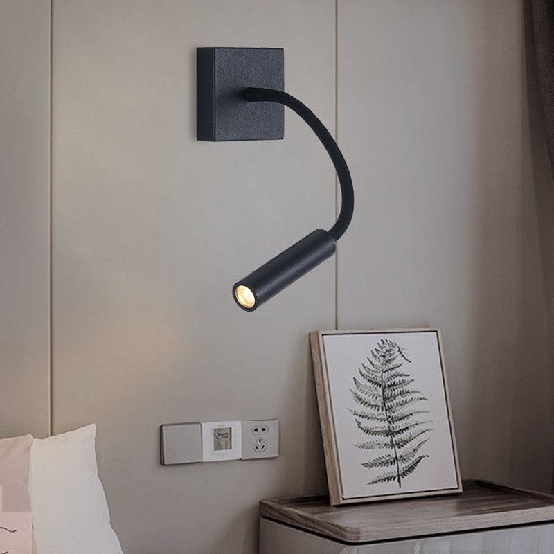 Adjustable Cylindrical Aluminum Shade LED Wall Sconce Lamp