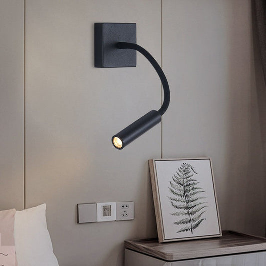 Adjustable Cylindrical Aluminum Shade LED Wall Sconce Lamp