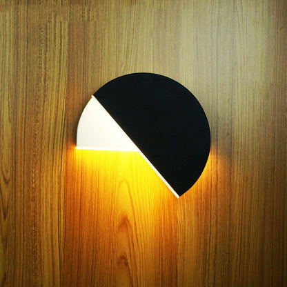 Rotatable Round Iron Acrylic LED Wall Sconce Lamp