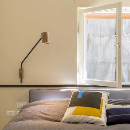 Simplicity Cylinder Shade Iron 1-Light Wall Sconce Lamp