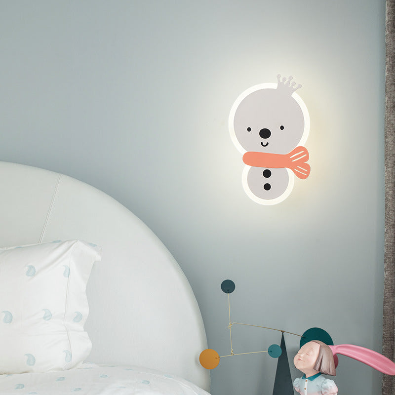 Acrylic Fairy Astronaut Iron LED Kids Wall Sconce Lamp