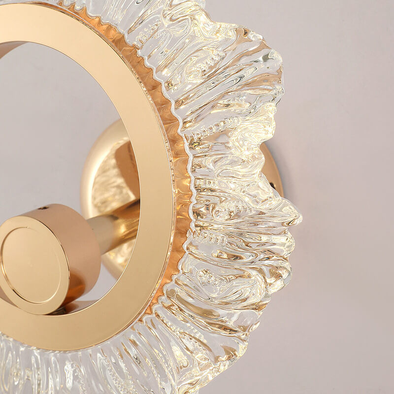 Light Acrylic Sunflower Shape Iron LED Wall Sconce Lamp