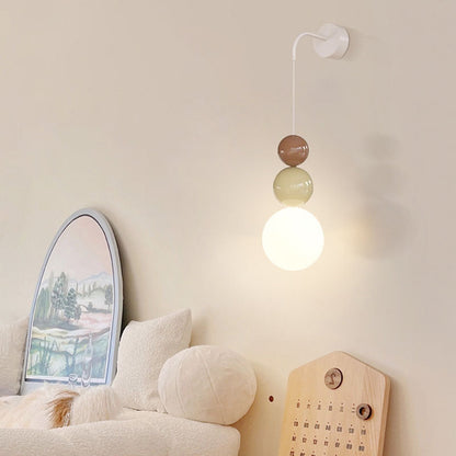 Minimalist Multi Orb Iron Plastic 1-Light Wall Sconce Lamp