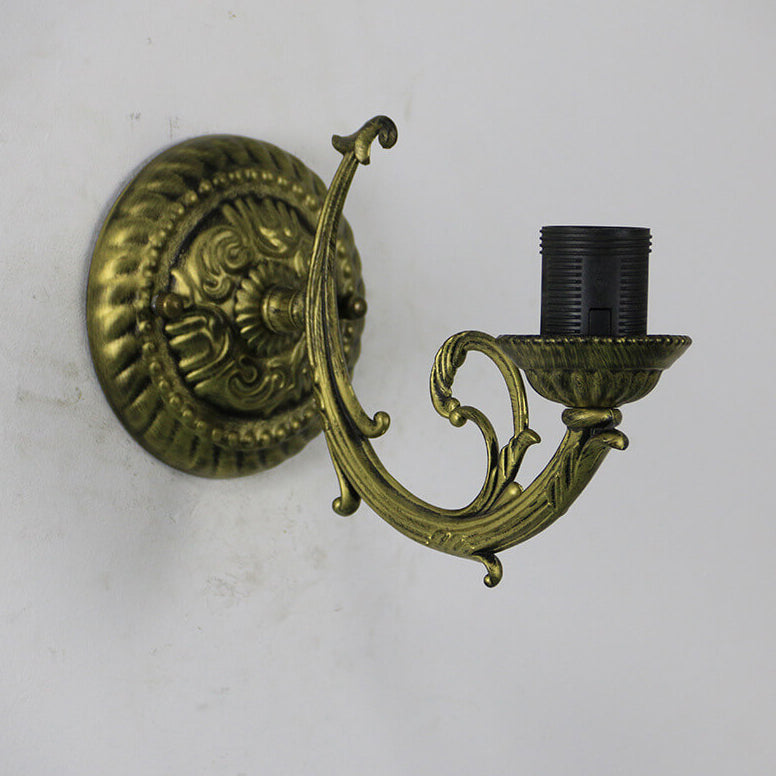 Tiffany Stained Glass Zinc Alloy 1-Light Wall Sconce Lamp