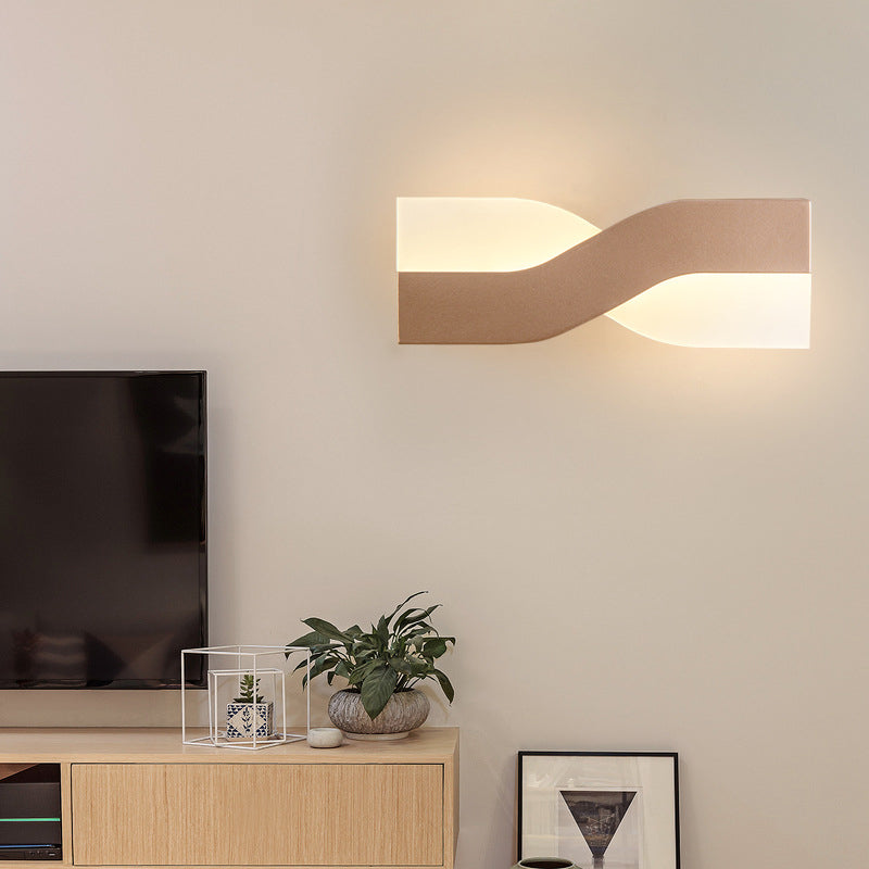 Creative Rotatable Funnel Iron Acrylic LED Wall Sconce Lamp