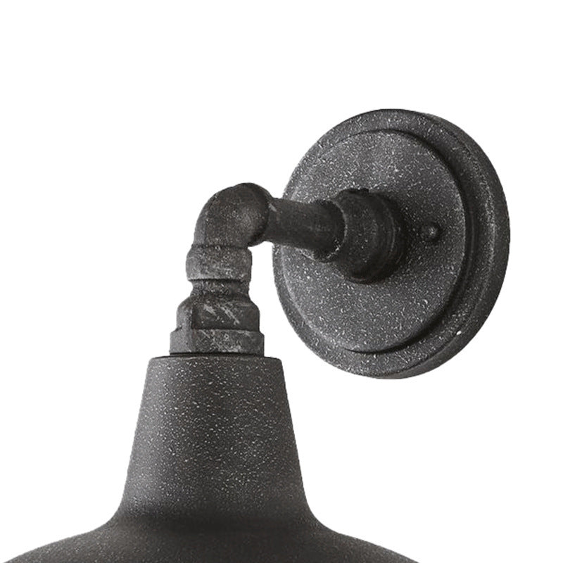 Waterproof Frosted Texture Iron 1-Light Wall Sconce Lamp