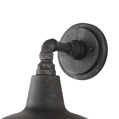 Waterproof Frosted Texture Iron 1-Light Wall Sconce Lamp